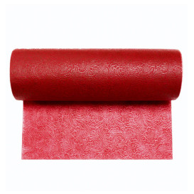 Non-Woven PLUS Tablecloth Roll Red 0,40x45m P30cm (6 Units) 