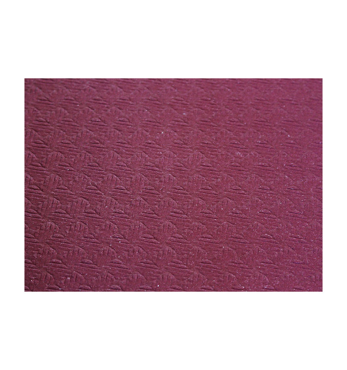 Pre-Cut Paper Tablecloth Burgundy 40g 1,2x1,2m (300 Units)  