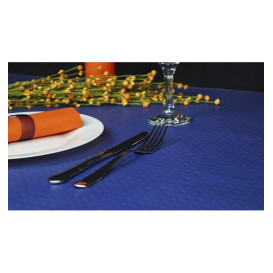 Pre-Cut Paper Tablecloth Blue 40g 1,2x1,2m (300 Units)  