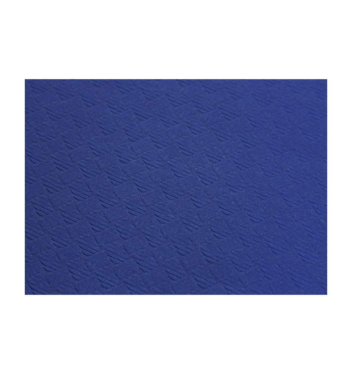 Pre-Cut Paper Tablecloth Blue 40g 1,2x1,2m (300 Units)  