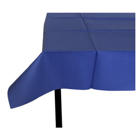 Pre-Cut Paper Tablecloth Blue 40g 1,2x1,2m (300 Units)  