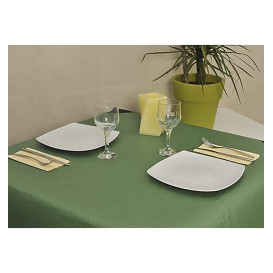 Pre-Cut Paper Tablecloth Green 40g 1,2x1,2m (300 Units)  