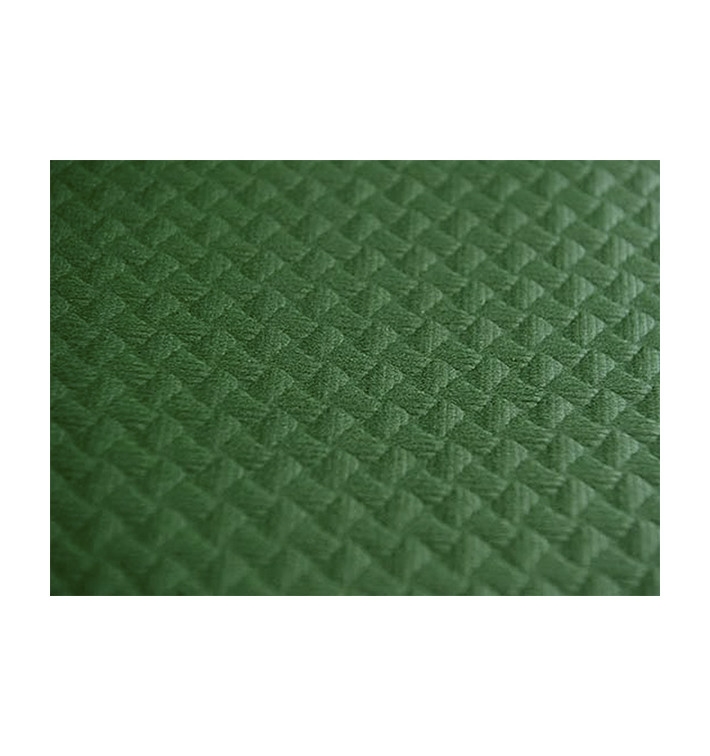 Pre-Cut Paper Tablecloth Green 40g 1,2x1,2m (300 Units)  