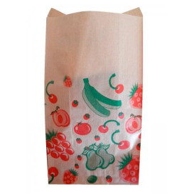 Paper Food Bag Fruit Design 18+10x28cm (1000 Units)