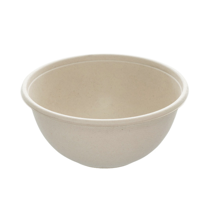 Sugarcane Bowl "Buddha" 1000ml Ø17x8cm (75 Units)  