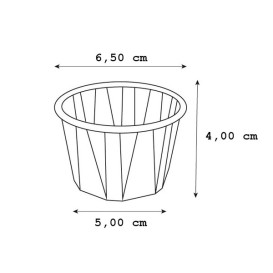 Pleated Paper Souffle Cup 120ml (5000 Units)