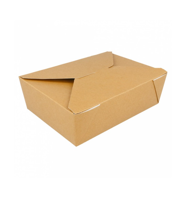 Paper Take-out Container "American" Natural 19,7x14x6,4cm 1980ml (200 Units) 