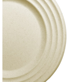 Sugarcane Plate Premium Wave Natural Ø23cm (500 Units) 