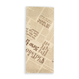 Paper Cutlery Envelopes with Napkin "New York Times" (125 Units)