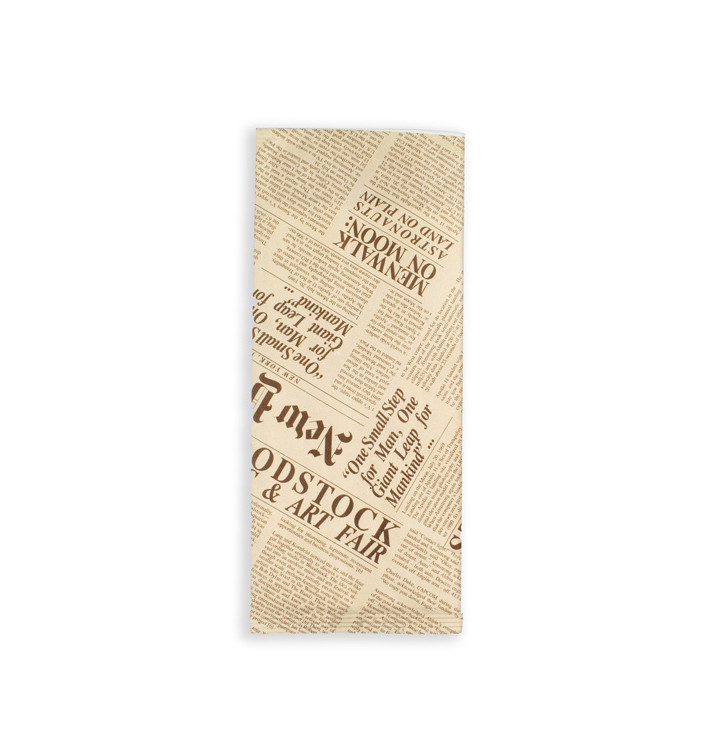 Paper Cutlery Envelopes with Napkin "New York Times" (125 Units)