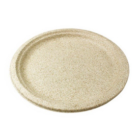 Wheat Straw Plate Natural Ø26 cm (50 Units) 