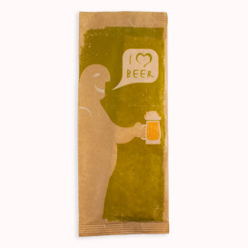 Paper Cutlery Envelopes with Napkin "I Love Beer" (125 Units)