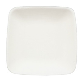 Sugarcane Mini Plate Square Shape White 6,5x6,5 cm (600 Units)