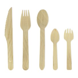 Wooden Fork Natural 16cm (1000 Units)