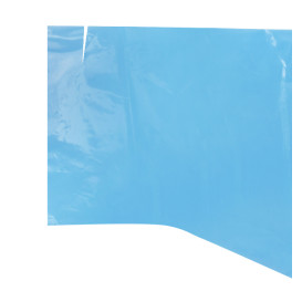 Disposable Lab Coat PE Back Closure Tie Belt Blue (10 Units) 