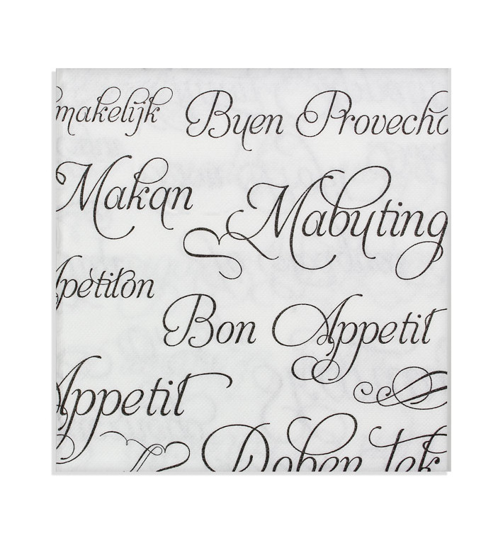 Paper Napkin Double Point "Buen Provecho" 40x40cm (600 Units) 