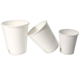 Paper Cup White 9 Oz/280ml Ø8,0cm (50 Units) 