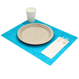 Non-Woven PLUS Placemat Turquoise 30x40cm (400 Units) 