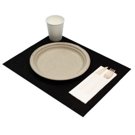 Non-Woven PLUS Placemat Black 30x40cm (500 Units) 