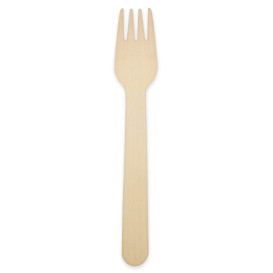 Wooden Fork Wrapped 16cm (25 pcs)