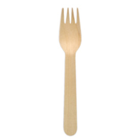 Wooden Fork Wrapped 16cm (500 pcs)