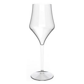 Reusable Plastic Glass Wine Tritan Clear 320ml (6 Units)