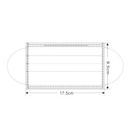 Disposable Surgical Mask Triple Layer Type IIR Blue (2000 Units)