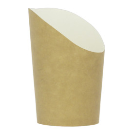 Paper Container Kraft Effect Anti-Grease Medium Cup (55 Units)