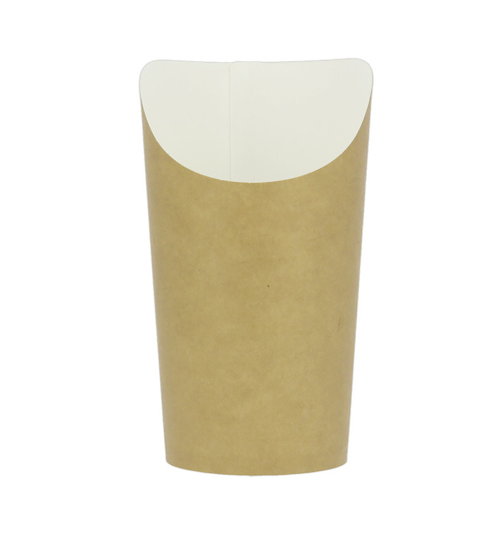 Paper Container Kraft Effect Anti-Grease Large Cup (55 Units)