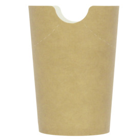 Paper Container Kraft Effect Anti-Grease 14Oz/420ml (50 Units)