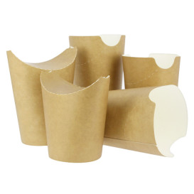 Paper Container Kraft Effect Anti-Grease 14Oz/420ml (50 Units)