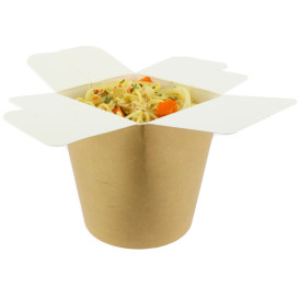 Paper Take-Out Container 100% ECO Kraft 16Oz/480ml (500 Units)