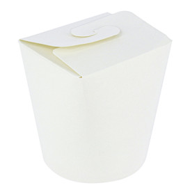 Paper Take-Out Container 100% ECO White 16Oz/480ml (500 Units)