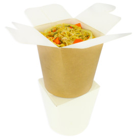 Paper Take-Out Container 100% ECO Kraft 16Oz/480ml (500 Units)