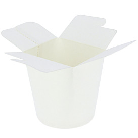 Paper Take-Out Container 100% ECO White 16Oz/480ml (500 Units)