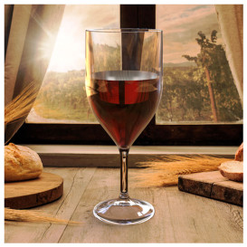 Reusable Plastic Glass Wine "Tritan" Clear 300ml (1 Unit) 