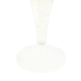 Plastic Stemmed Flute Sparkling Wine White 140ml 2P (400 Units)