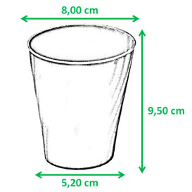 Plastic Cup PP "X-Table" Gold 320ml (128 Units)