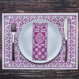 Paper Placemats 30x40cm "Alhambra" Purple 50g/m² (1000 Units)