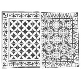 Paper Placemats 30x40cm "Alhambra" Black 50g/m² (1000 Units)