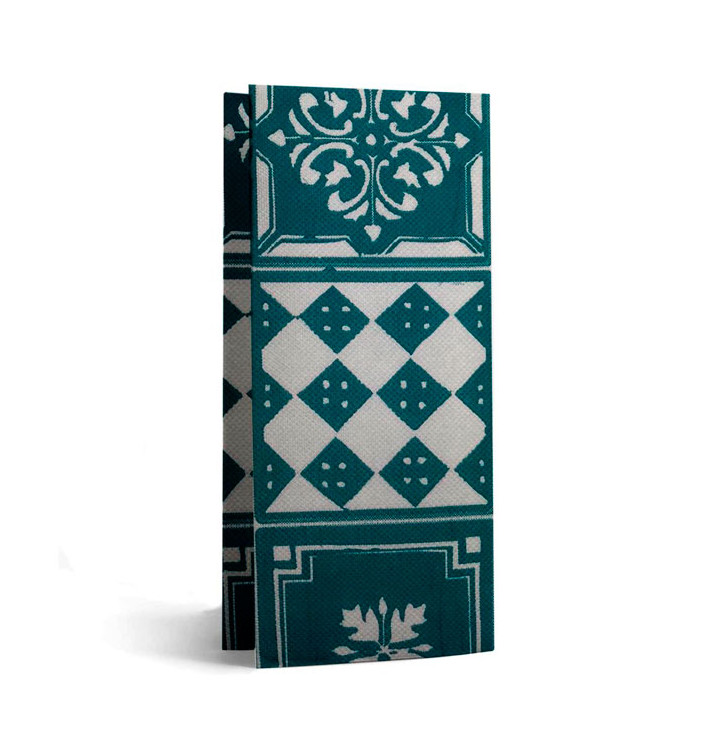 Paper Napkin Double Point 1/8 33x40cm "Alhambra" Turquoise (2000 Units)