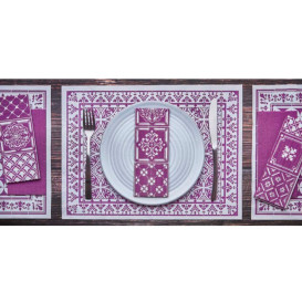 Paper Napkin Double Point 1/8 33x40cm "Alhambra" Purple (2000 Units)