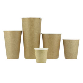 Paper Cup Kraft 100% ECO 2,5Oz/75ml Ø5cm (2000 Units)