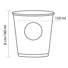 Paper Cup "Specialty to Go" 6 Oz/180ml Ø7,0cm (3000 Units)