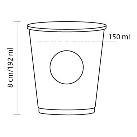 Paper Cup "Cupmatic" 6 Oz/192ml Ø7,0cm (3000 Units)