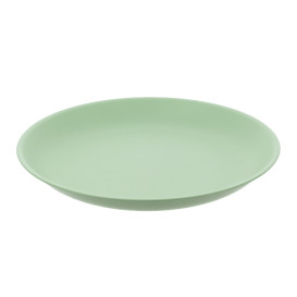 Reusable Plate Durable PP Mineral Green Ø21cm (54 Units)