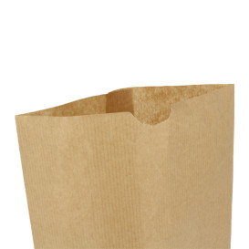 Paper Bag with Hexagonal Base Kraft 14x19cm (1000 Units)