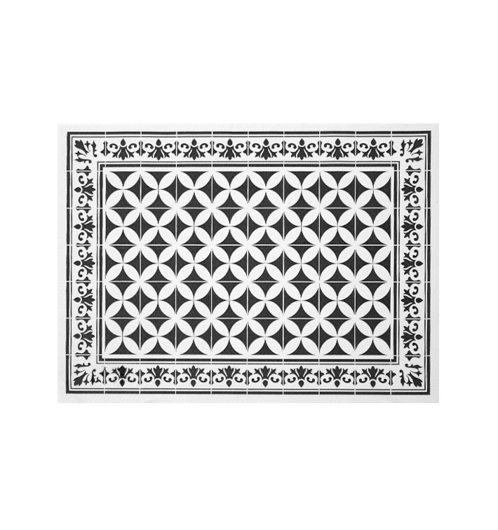 Paper Placemats 30x40cm "Alhambra" Black 50g/m² (1000 Units)