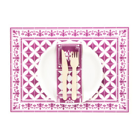 Paper Placemats 30x40cm "Alhambra" Purple 50g/m² (1000 Units)