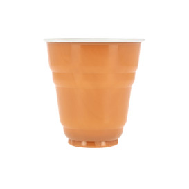 Plastic Cup PS Vending "Design" Two Tones 166ml Ø7,0cm (100 Units)  